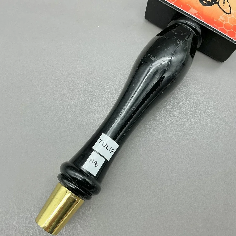 B. Nektar Meadery Tap Handle Black Orange Bee Logo Draft‎ Beer Bar Decor